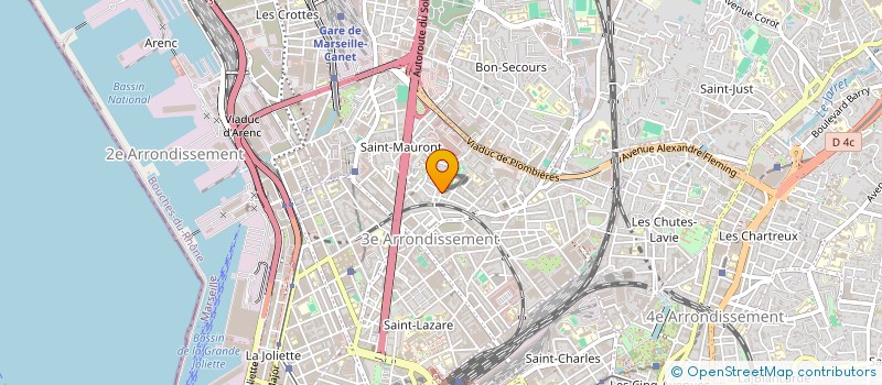 localisation de l'entreprise AMBC ELECTRICITE à MARSEILLE