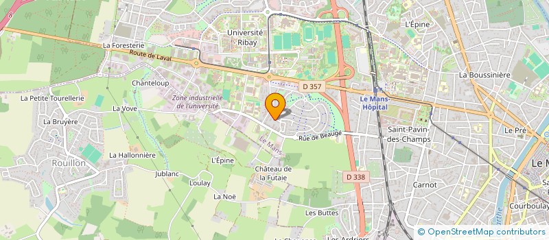 localisation de l'entreprise AMBE DANSES PERCUSSIONS  LE MANS