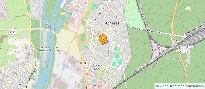 localisation de l'entreprise AMBEETION à ACHERES