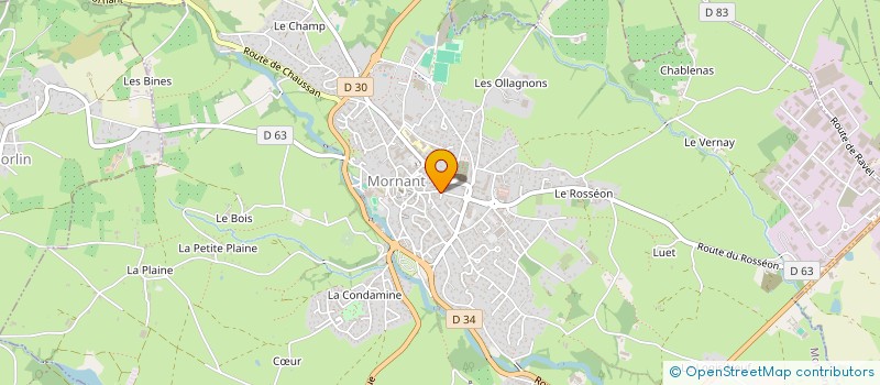 localisation de l'entreprise AMBELI  MORNANT