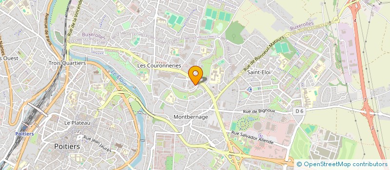 localisation de l'entreprise AMBELLY COIFFURE  POITIERS