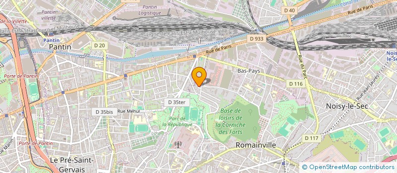localisation de l'entreprise AMBER à ROMAINVILLE