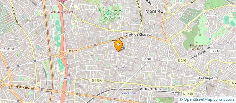 localisation de l'entreprise AMBER CO à MONTREUIL