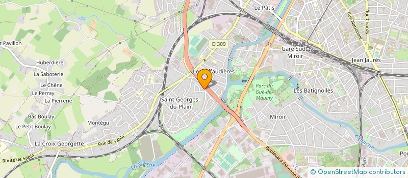 localisation de l'entreprise AMBER G  LE MANS