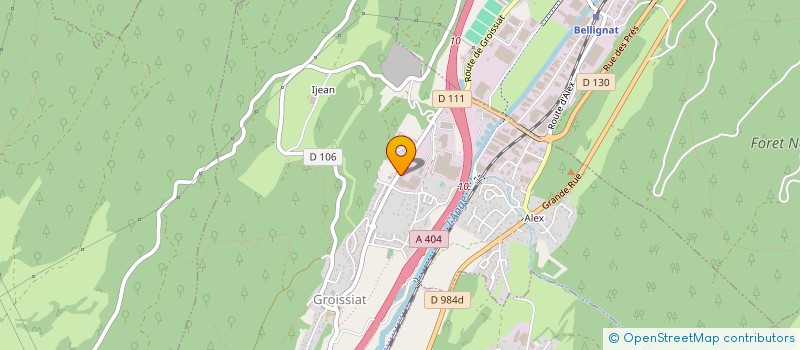 localisation de l'entreprise AMBERIEU BRICOLAGE à GROISSIAT