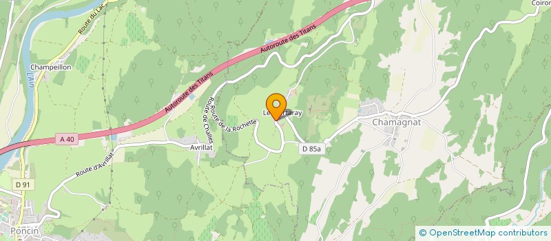 localisation de l'entreprise AMBERIEU FRAIS à SAINT-ALBAN