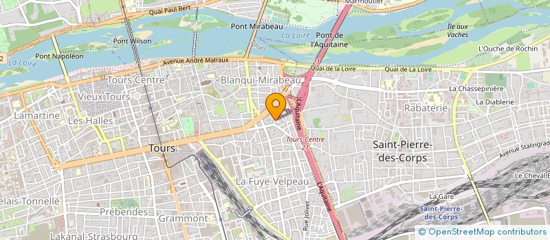 localisation de l'entreprise AMBERNDTSON DIFFUSION à TOURS