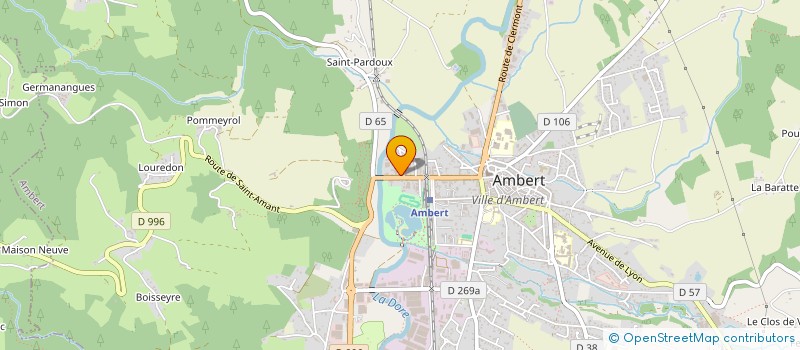 localisation de l'entreprise AMBERT CENTRE CONTROLE  AMBERT