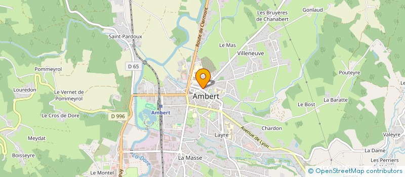 localisation de l'entreprise AMBERT CLES CORDONNERIE  AMBERT