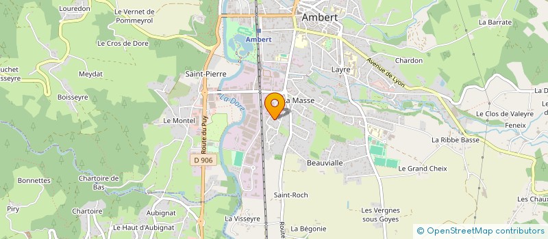 localisation de l'entreprise AMBERT PLATRERIE ET PEINTURE  AMBERT