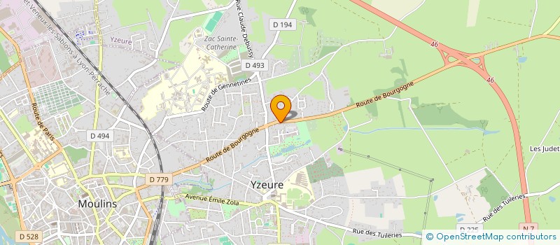 localisation de l'entreprise AMBG ASSOCIES  YZEURE