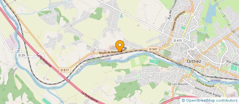 localisation de l'entreprise AMBIA AGENCEMENT  ORTHEZ