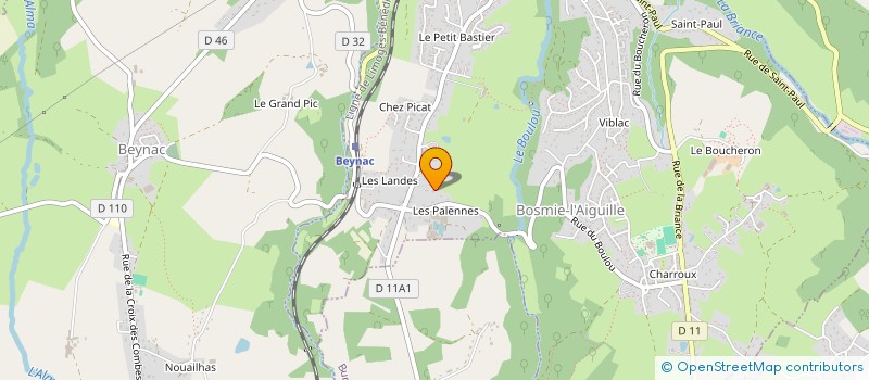 localisation de l'entreprise AMBIA-DECO  BOSMIE-L'AIGUILLE