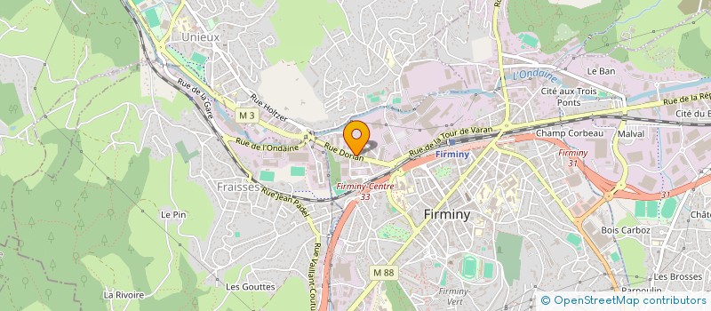 localisation de l'entreprise AMBIAN'SPA à FIRMINY