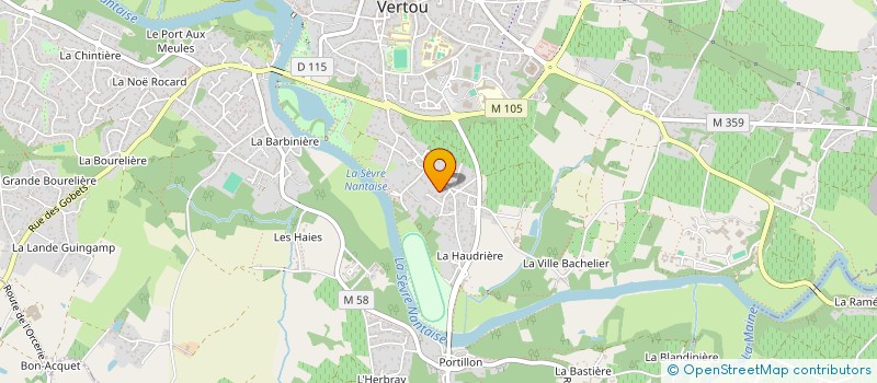 localisation de l'entreprise AMBIANCE à VERTOU
