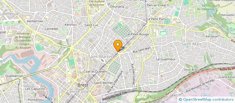 localisation de l'entreprise AMBIANCE à BREST