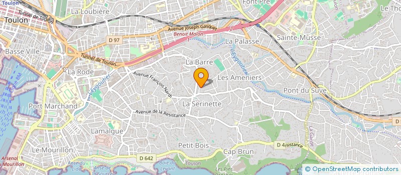 localisation de l'entreprise AMBIANCE à TOULON