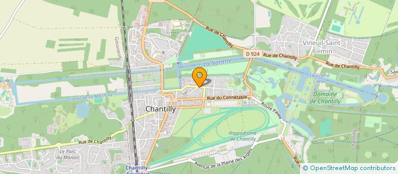 localisation de l'entreprise AMBIANCE à CHANTILLY