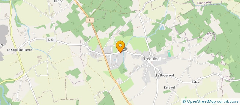 localisation de l'entreprise AMBIANCE  TREGUIDEL