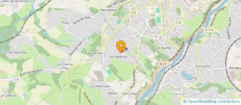 localisation de l'entreprise AMBIANCE ACTUELLE à ISLE