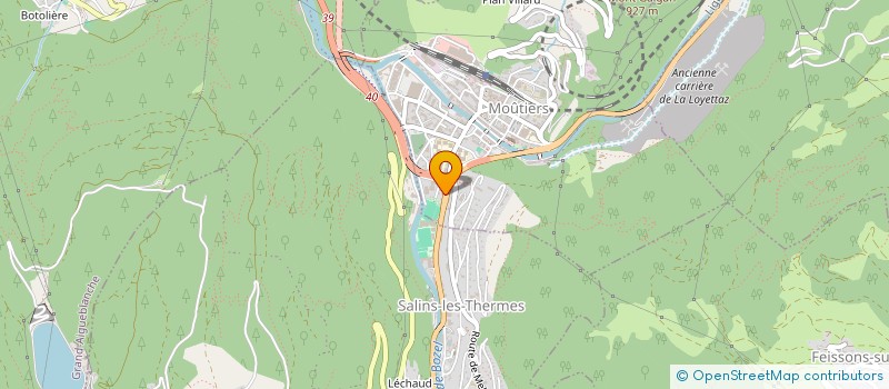 localisation de l'entreprise AMBIANCE ALTITUDE à MOUTIERS