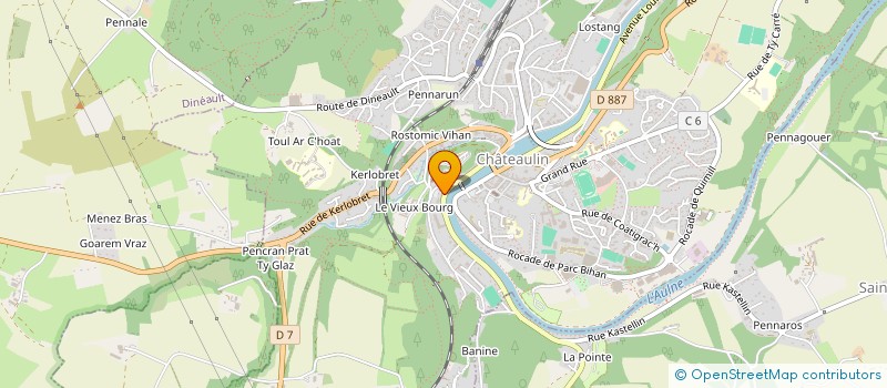 localisation de l'entreprise AMBIANCE AMA à CHATEAULIN
