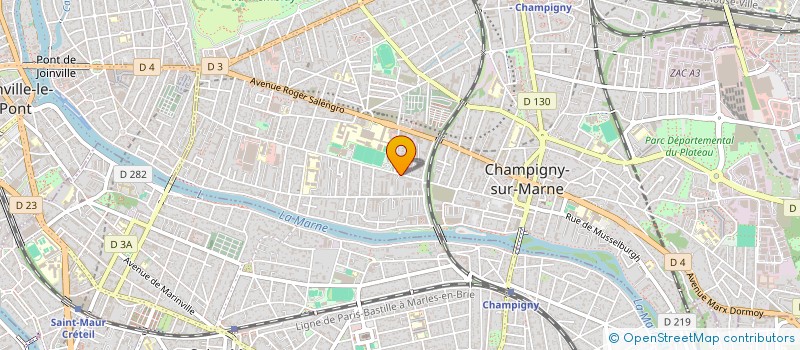 localisation de l'entreprise AMBIANCE & AMENAGEMENT à CHAMPIGNY-SUR-MARNE
