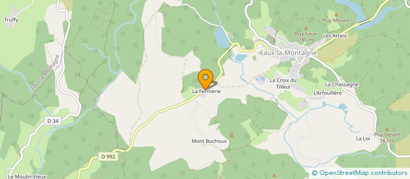 localisation de l'entreprise AMBIANCE BAT à FAUX LA MONTAGNE