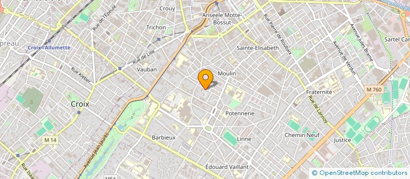 localisation de l'entreprise AMBIANCE & BOIS à ROUBAIX
