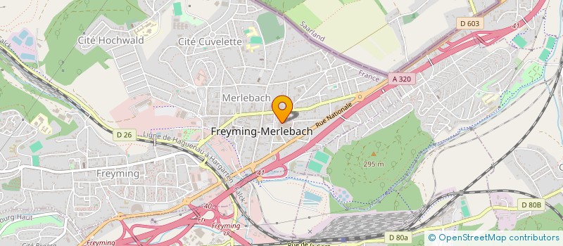 localisation de l'entreprise AMBIANCE CARRELAGE PARQUET  FREYMING-MERLEBACH