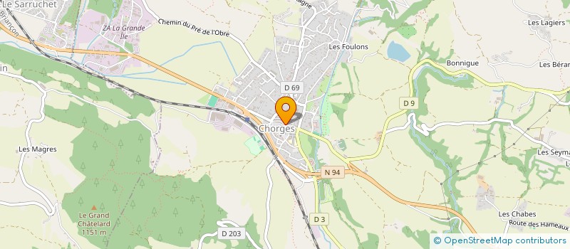 localisation de l'entreprise AMBIANCE CATURIGE  CHORGES