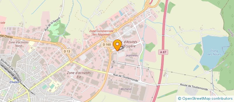 localisation de l'entreprise AMBIANCE CERAM à CHOLET