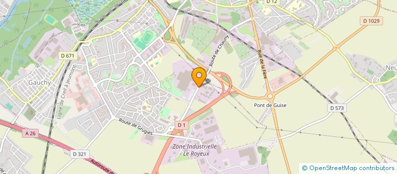 localisation de l'entreprise AMBIANCE CERAMIQUE à GAUCHY