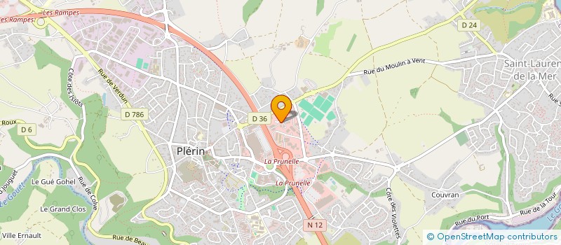 localisation de l'entreprise AMBIANCE CHAUFFAGE à PLERIN