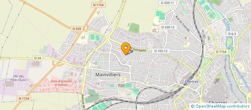 localisation de l'entreprise AMBIANCE CHAUFFAGE CLIMATISATION à MAINVILLIERS