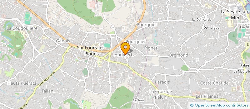 localisation de l'entreprise AMBIANCE CLUB à SIX-FOURS-LES-PLAGES