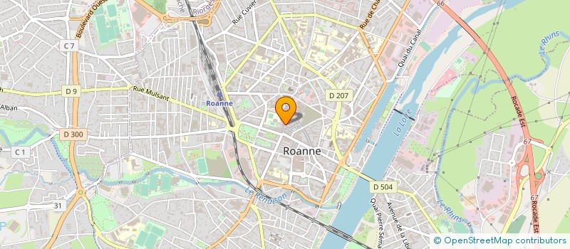 localisation de l'entreprise AMBIANCE COIFFURE  ROANNE