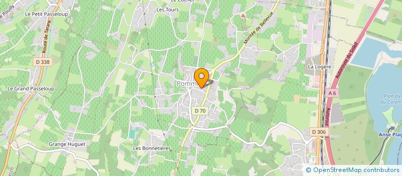 localisation de l'entreprise AMBIANCE COIFFURE  POMMIERS