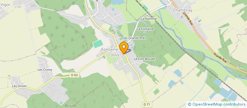 localisation de l'entreprise AMBIANCE COIFFURE  FONTAINE-SOUS-JOUY