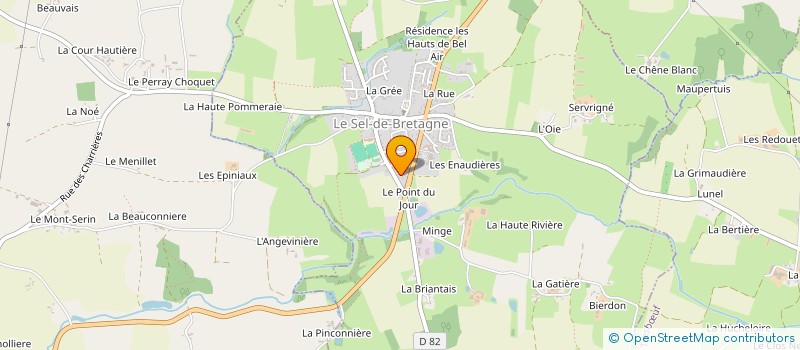 localisation de l'entreprise AMBIANCE COLOR  LE SEL-DE-BRETAGNE