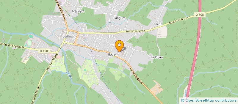 localisation de l'entreprise AMBIANCE CONCEPTION à SALLES