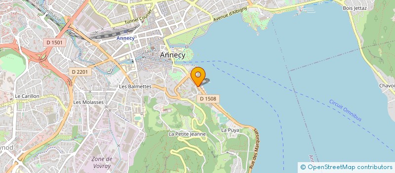 localisation de l'entreprise AMBIANCE CONFORT à ANNECY