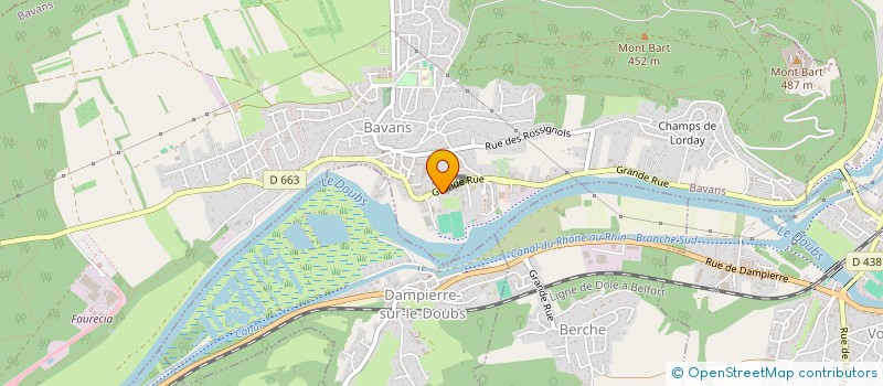 localisation de l'entreprise AMBIANCE CONFORT  ECHENANS