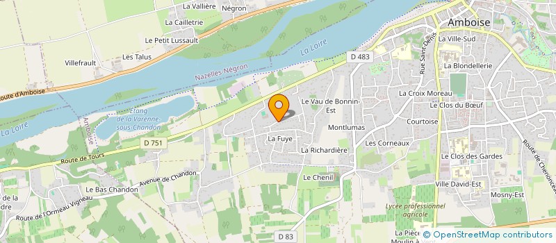 localisation de l'entreprise AMBIANCE CONSEIL PARQUETS E.U.R.L  AMBOISE