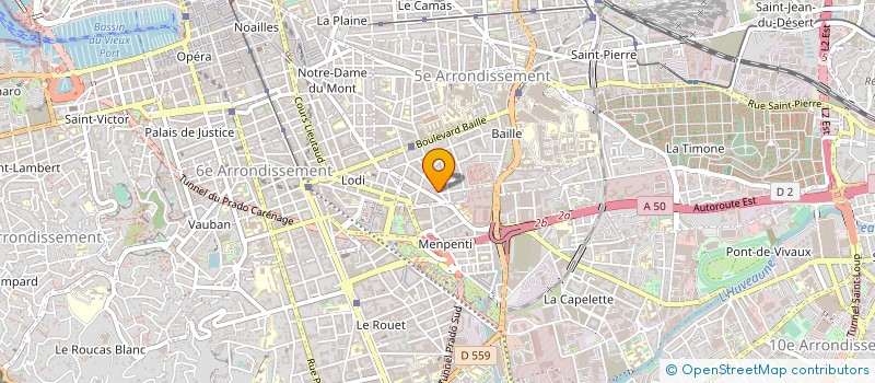 localisation de l'entreprise AMBIANCE COULEURS à MARSEILLE