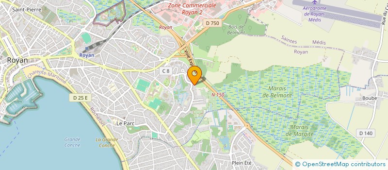 localisation de l'entreprise AMBIANCE COULEURS & DECO  SAINT-SULPICE-DE-ROYAN