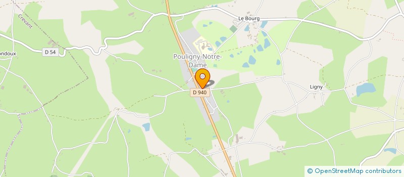 localisation de l'entreprise AMBIANCE CUISINES ET MEUBLES CONTARIN à POULIGNY-NOTRE-DAME