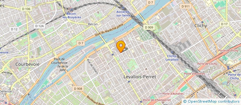 localisation de l'entreprise AMBIANCE D'A COTE à LEVALLOIS-PERRET