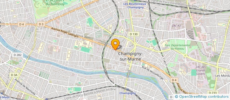 localisation de l'entreprise AMBIANCE D'INTERIEUR à CHAMPIGNY-SUR-MARNE