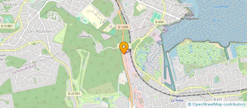 localisation de l'entreprise AMBIANCE - DECO  LA TESTE-DE-BUCH